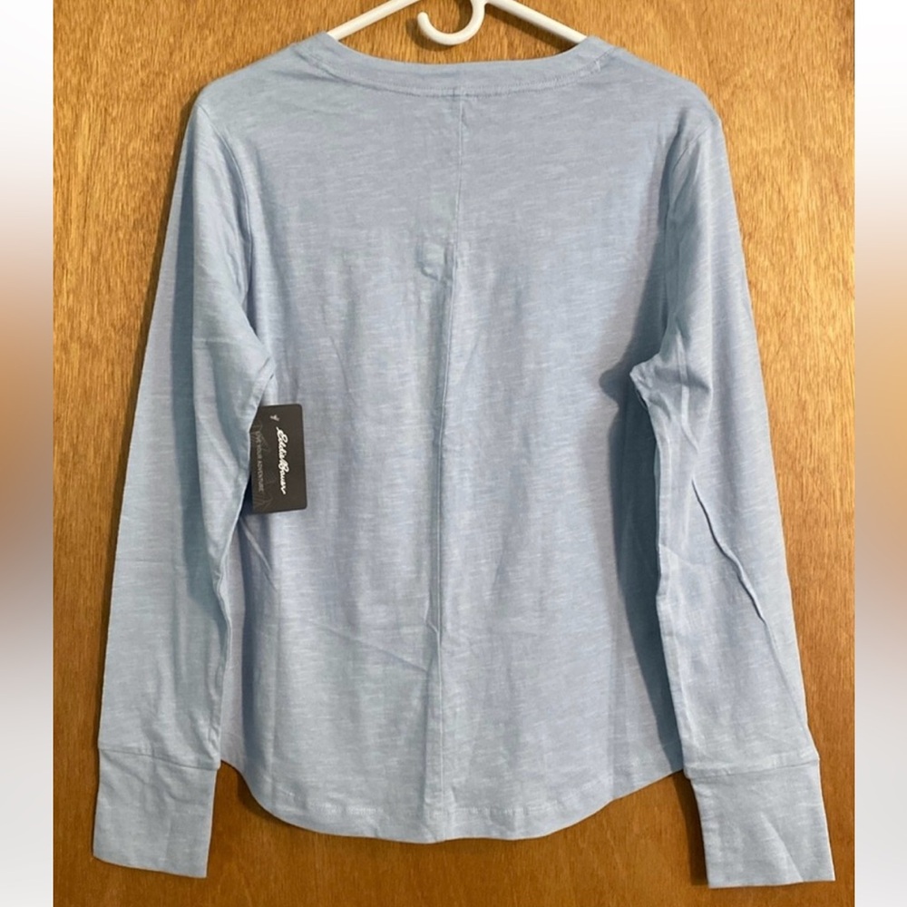 NWT Eddie Bauer Long Sleeve Henley Shirt - Picture 2 of 16